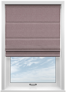 Delicate Chevron, Maroon - Twist&Fit Roman Blind